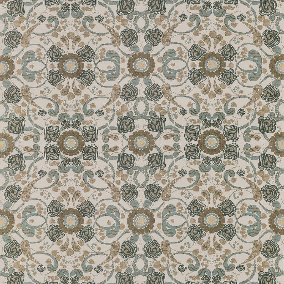 F914647 Margaux Brown Fabric by Thibaut