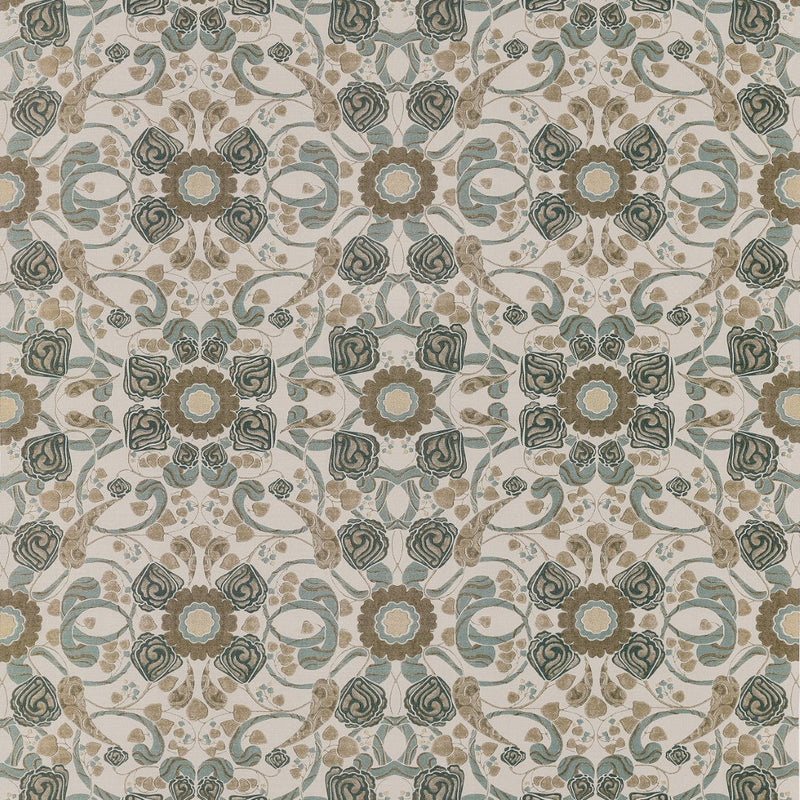 F914647 Margaux Brown Fabric by Thibaut