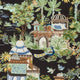 Mystic Garden Black Eden Fabric by Thibaut