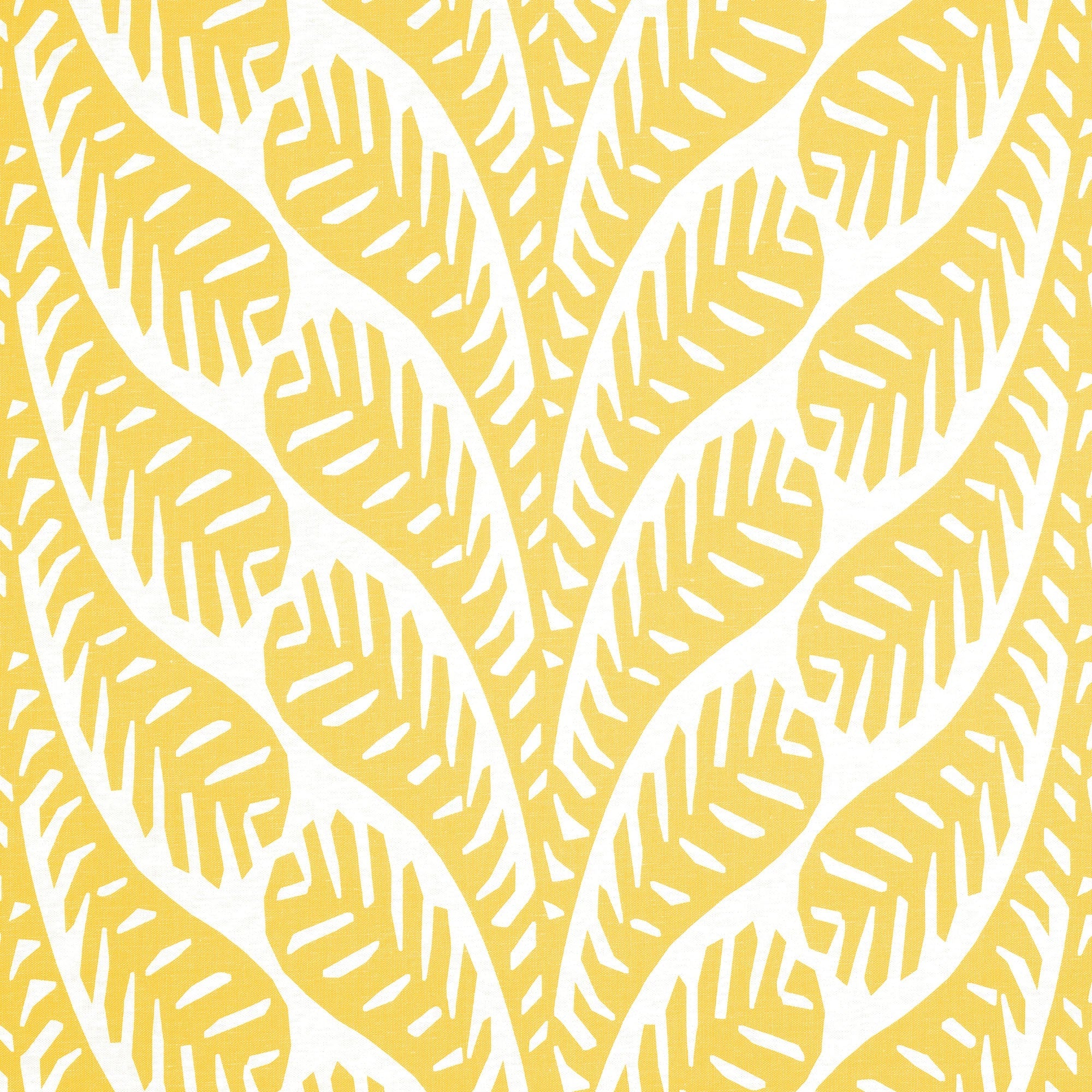 F920828 Ginger Yellow Eden Fabric by Thibaut