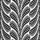 Ginger Black Eden Fabric by Thibaut