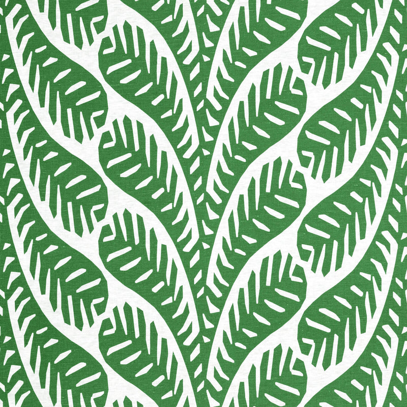 F920832 Ginger Emerald Eden Fabric by Thibaut