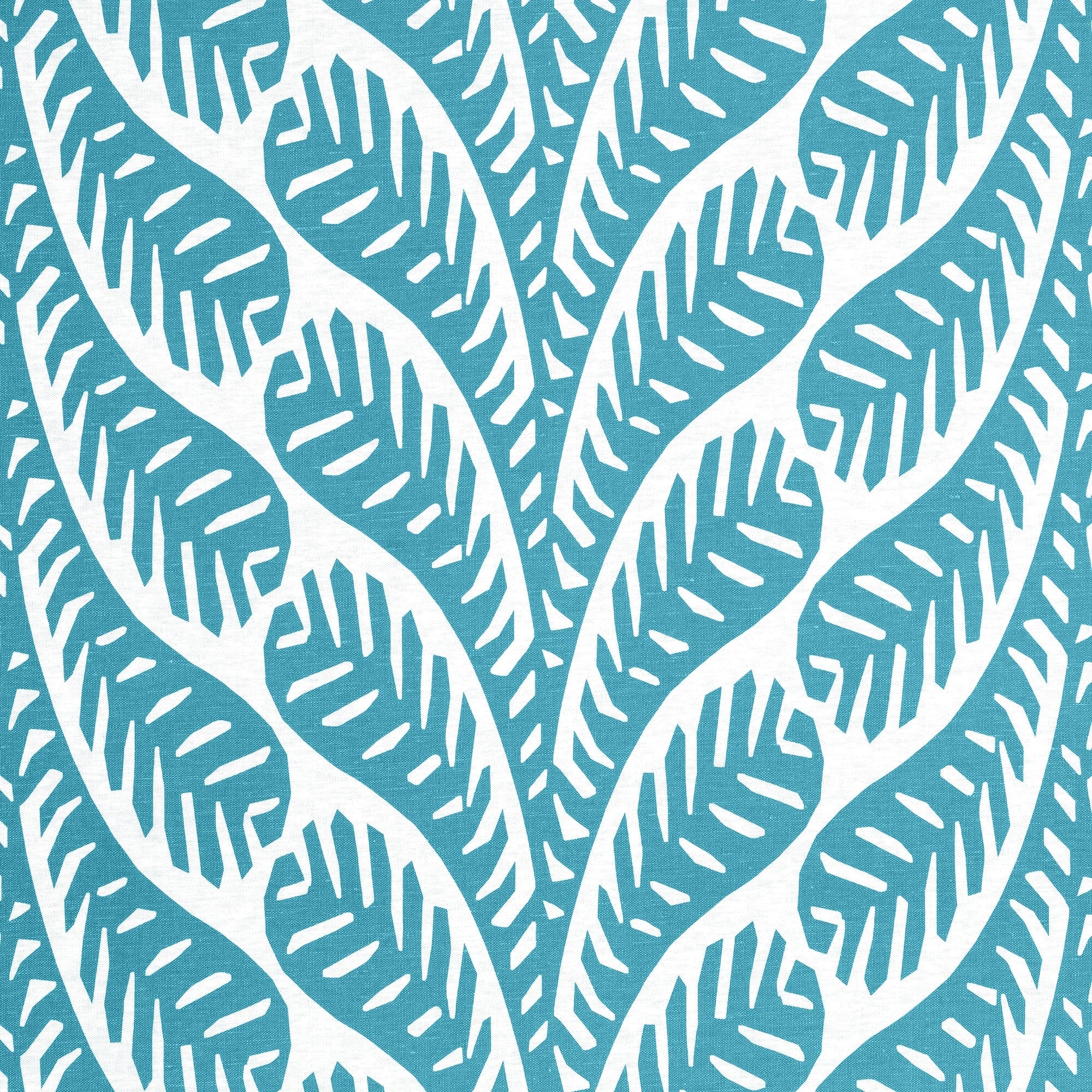 F920833 Ginger Turquoise Eden Fabric by Thibaut