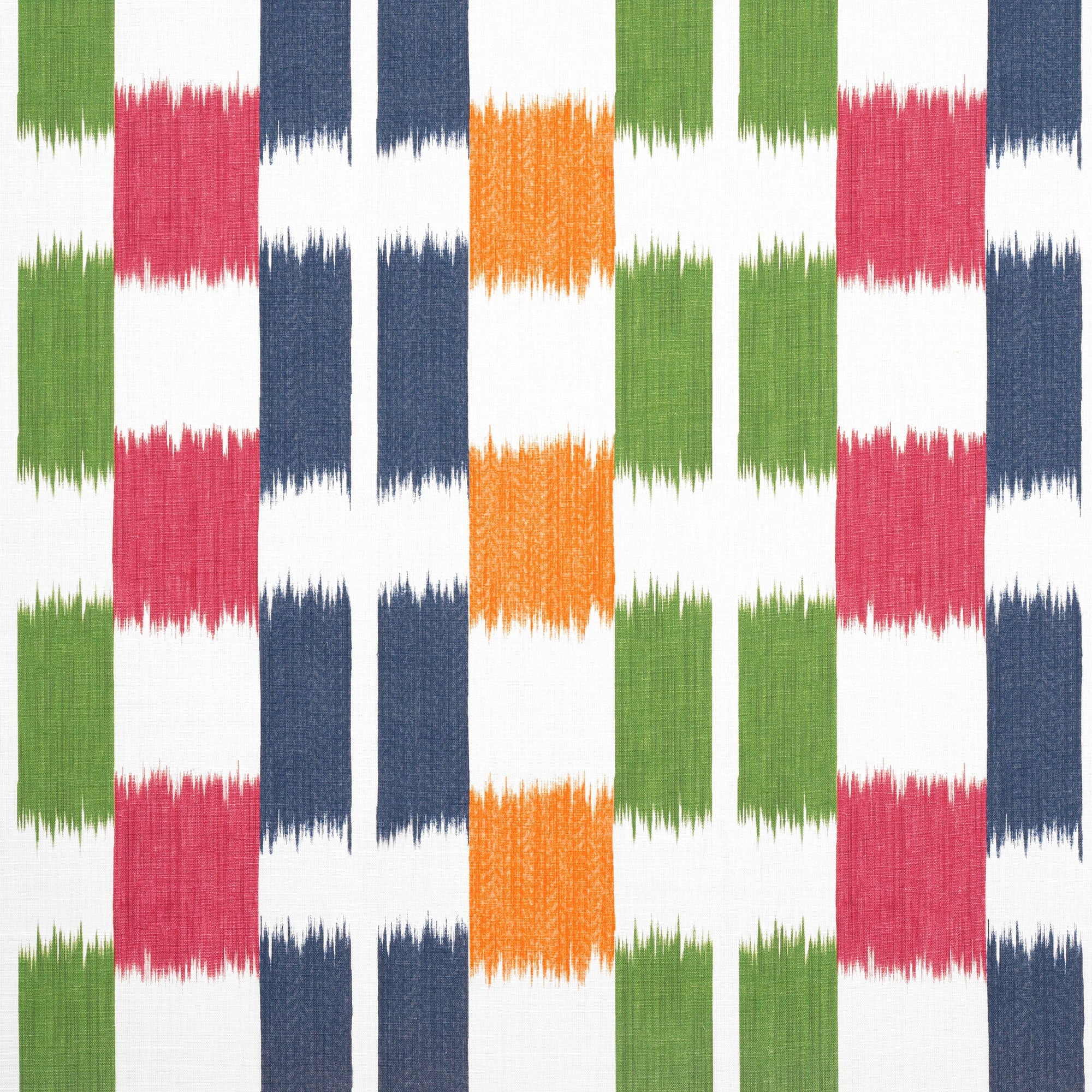 F920838 Kasuri Green and Pink Eden Fabric by Thibaut