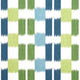 Kasuri Blue and Green Eden Fabric by Thibaut