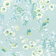 Yukio Spa Blue Eden Fabric by Thibaut