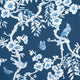 Yukio Navy and White Eden Fabric by Thibaut
