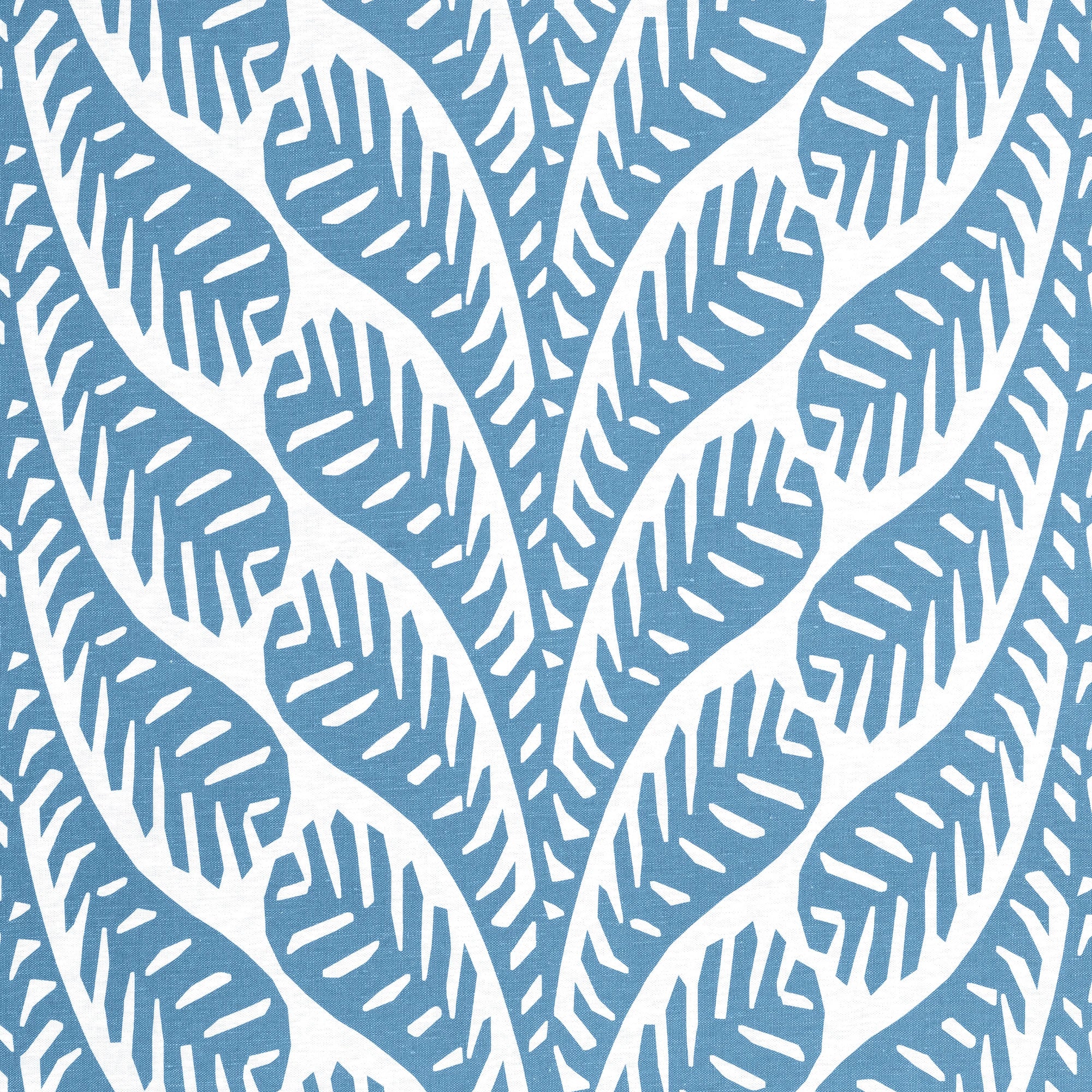 F920848 Ginger Blue Eden Fabric by Thibaut