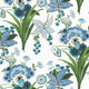 Pasadena Blue and Green Eden Fabric by Thibaut
