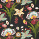 Pasadena Black Eden Fabric by Thibaut