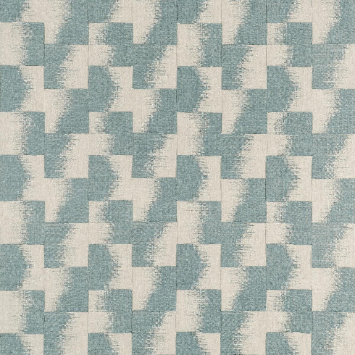 Raffia Squares Mineral Yutori Fabric by Thibaut