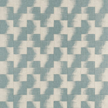 F924429 Raffia Squares Mineral Yutori Fabric by Thibaut