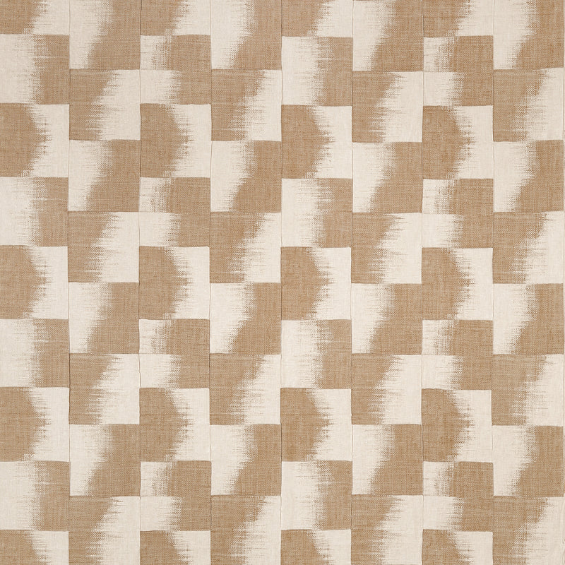 F924431 Raffia Squares Beige Yutori Fabric by Thibaut