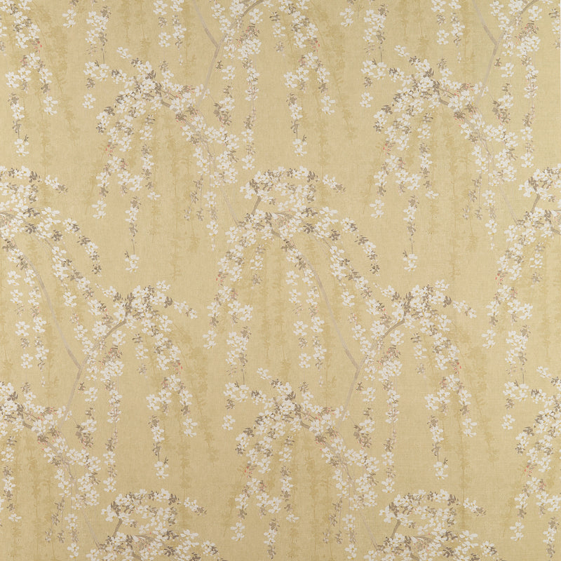 F924455 Weeping Blossom Gold Yutori Fabric by Thibaut