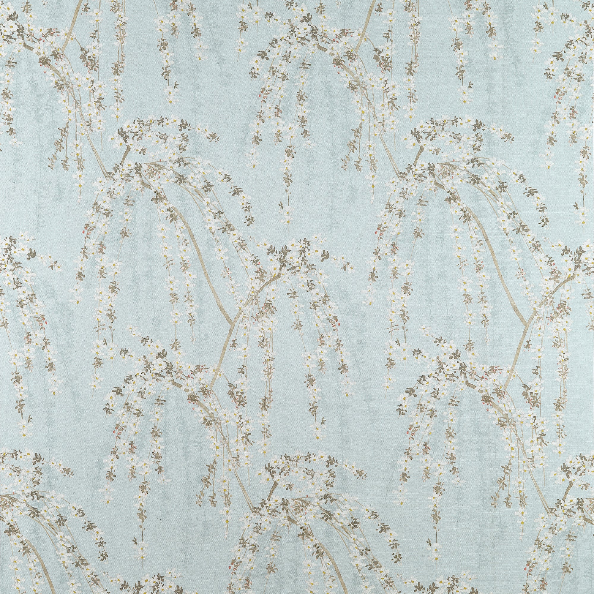 F924456 Weeping Blossom Blue Yutori Fabric by Thibaut