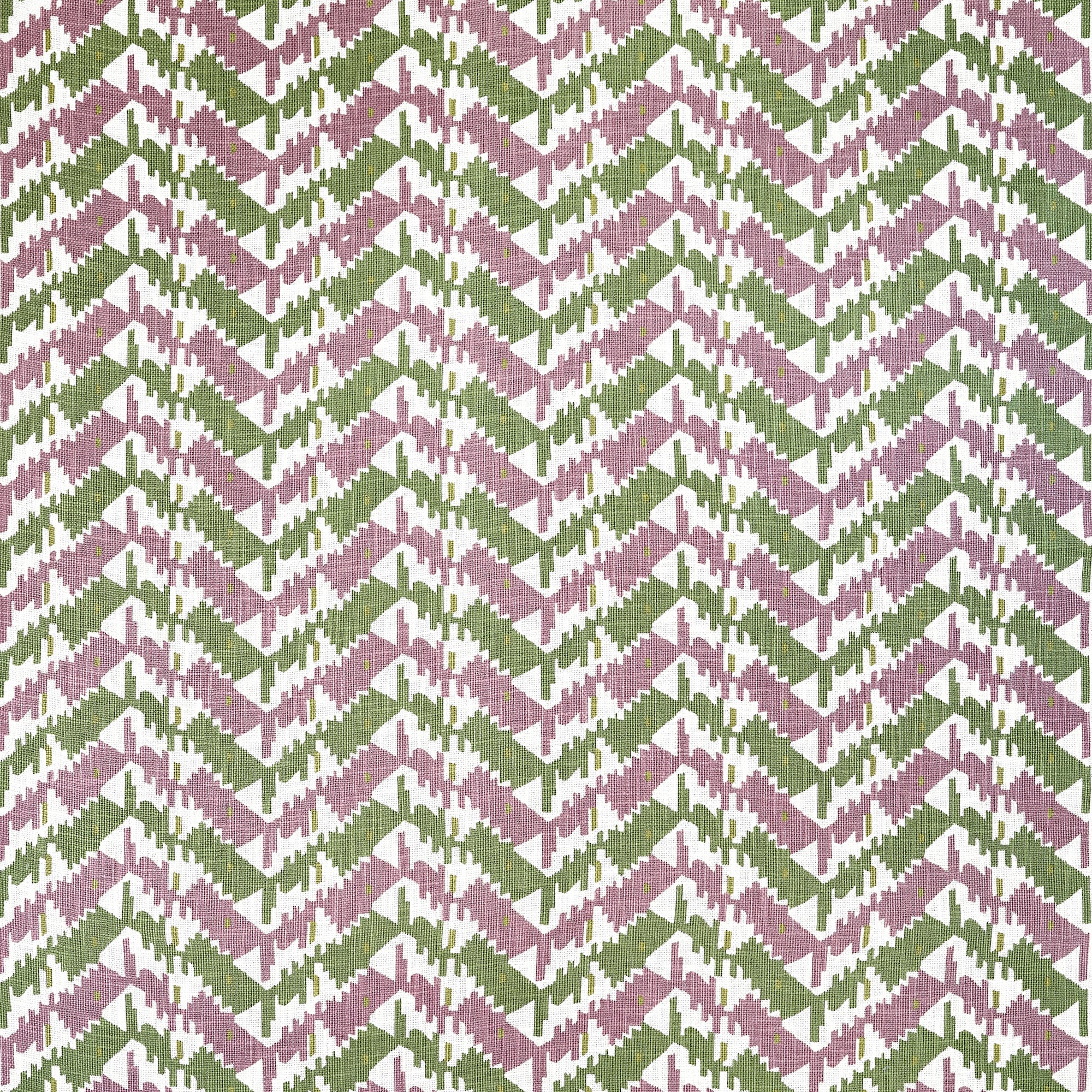 F945005 Melrose Check Lavender and Green Wanderlust Fabric by Thibaut