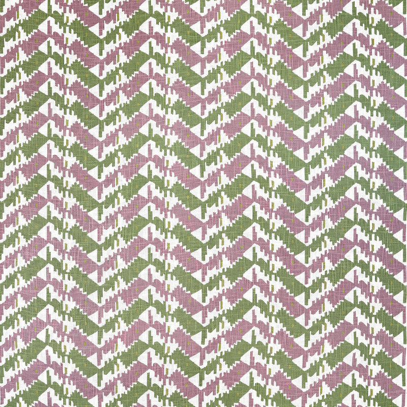 F945005 Melrose Check Lavender and Green Wanderlust Fabric by Thibaut