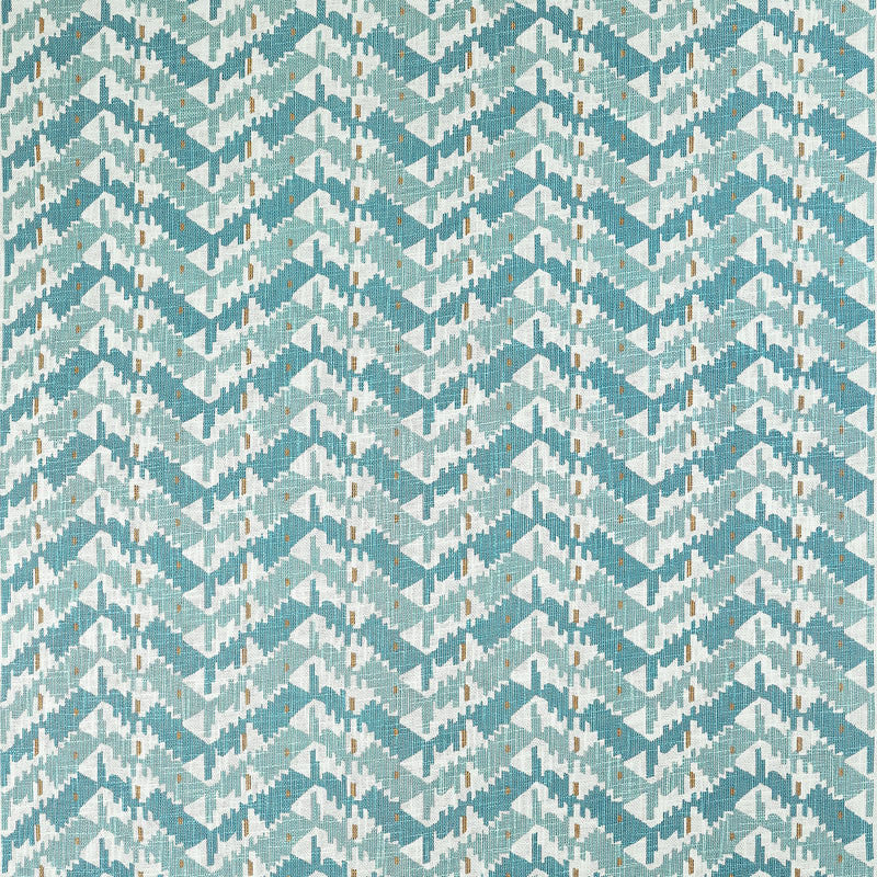 F945007 Melrose Check Seaglass Wanderlust Fabric by Thibaut