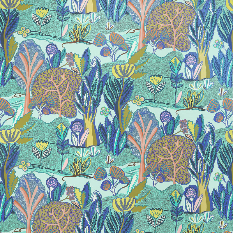 F945011 Albero Seaglass Wanderlust Fabric by Thibaut