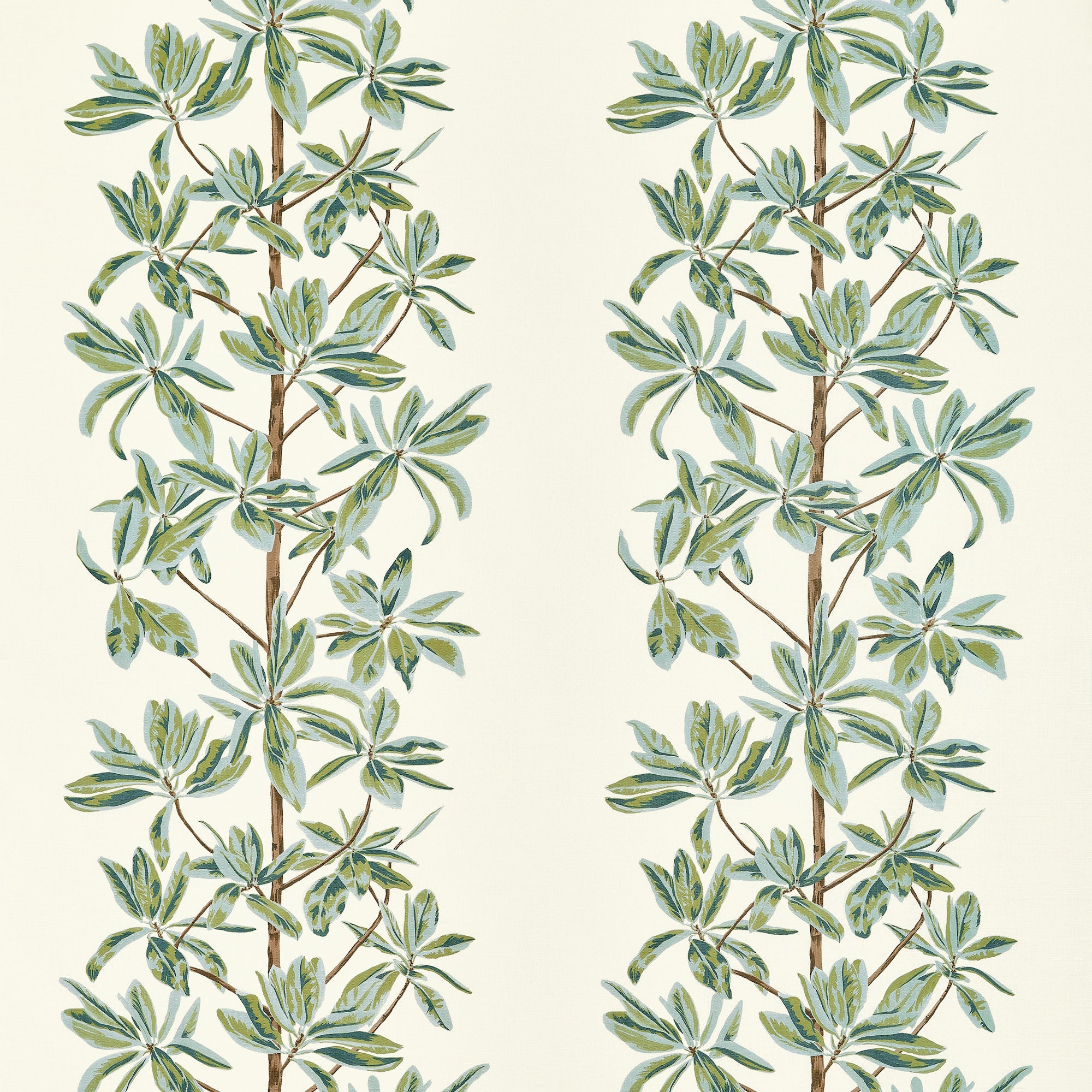 F945034 Mangrove Tree Sage Wanderlust Fabric by Thibaut