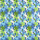 Pixel Blue and Green Wanderlust Fabric by Thibaut