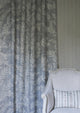 Fan Flower Storm Wax Works Fabric by Lewis & Wood