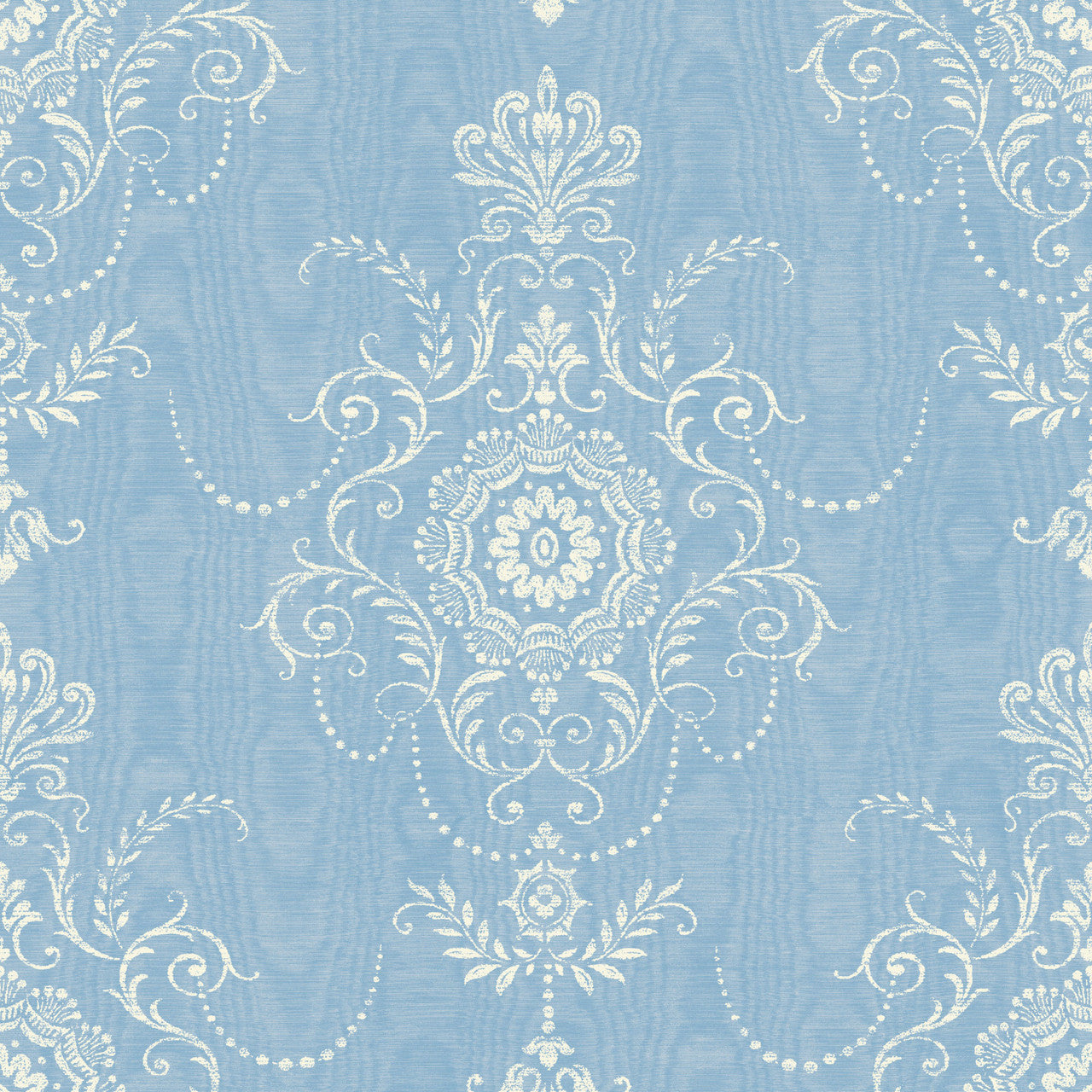 FC60302 Colette French Country Ice Blue Wallpaper By Galerie