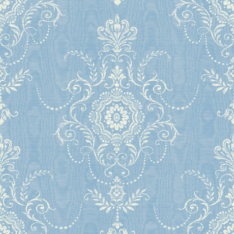 FC60302 Colette French Country Ice Blue Wallpaper By Galerie