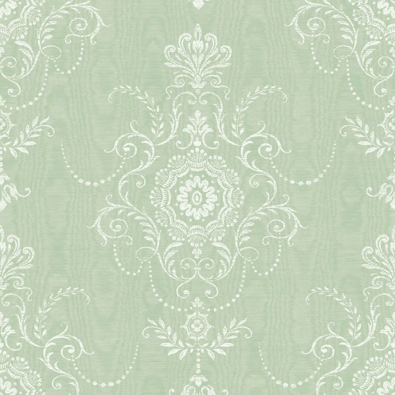 FC60304 Colette French Country Washed Green Wallpaper By Galerie
