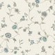 Florale French Country Greyed-out Blues Wallpaper By Galerie