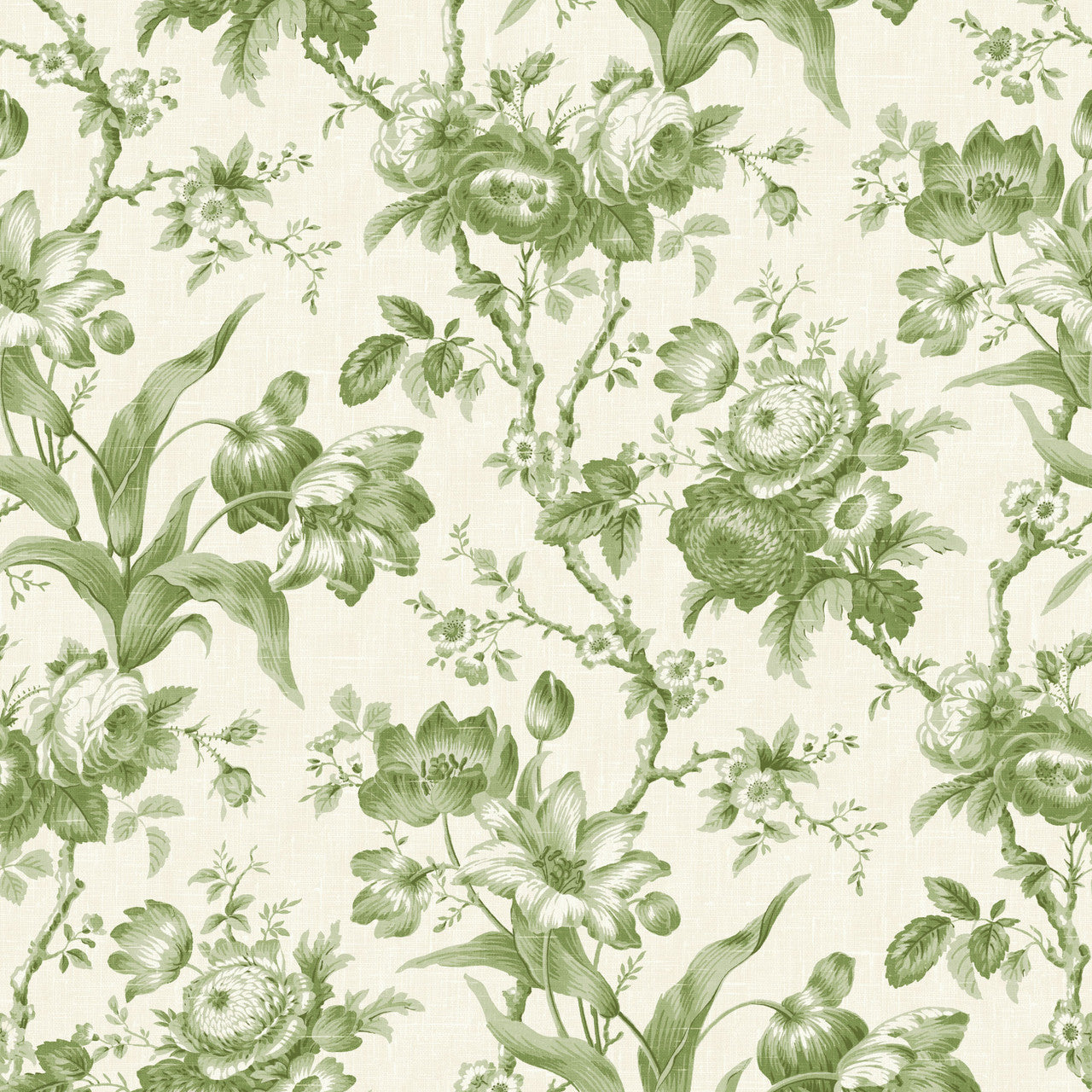 FC61204 En Rose French Country Shades of Spring Wallpaper By Galerie