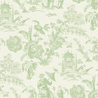 FC61804 Chinois French Country Kiwi Wallpaper By Galerie