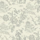 Chinois French Country Pelican Gray Wallpaper By Galerie