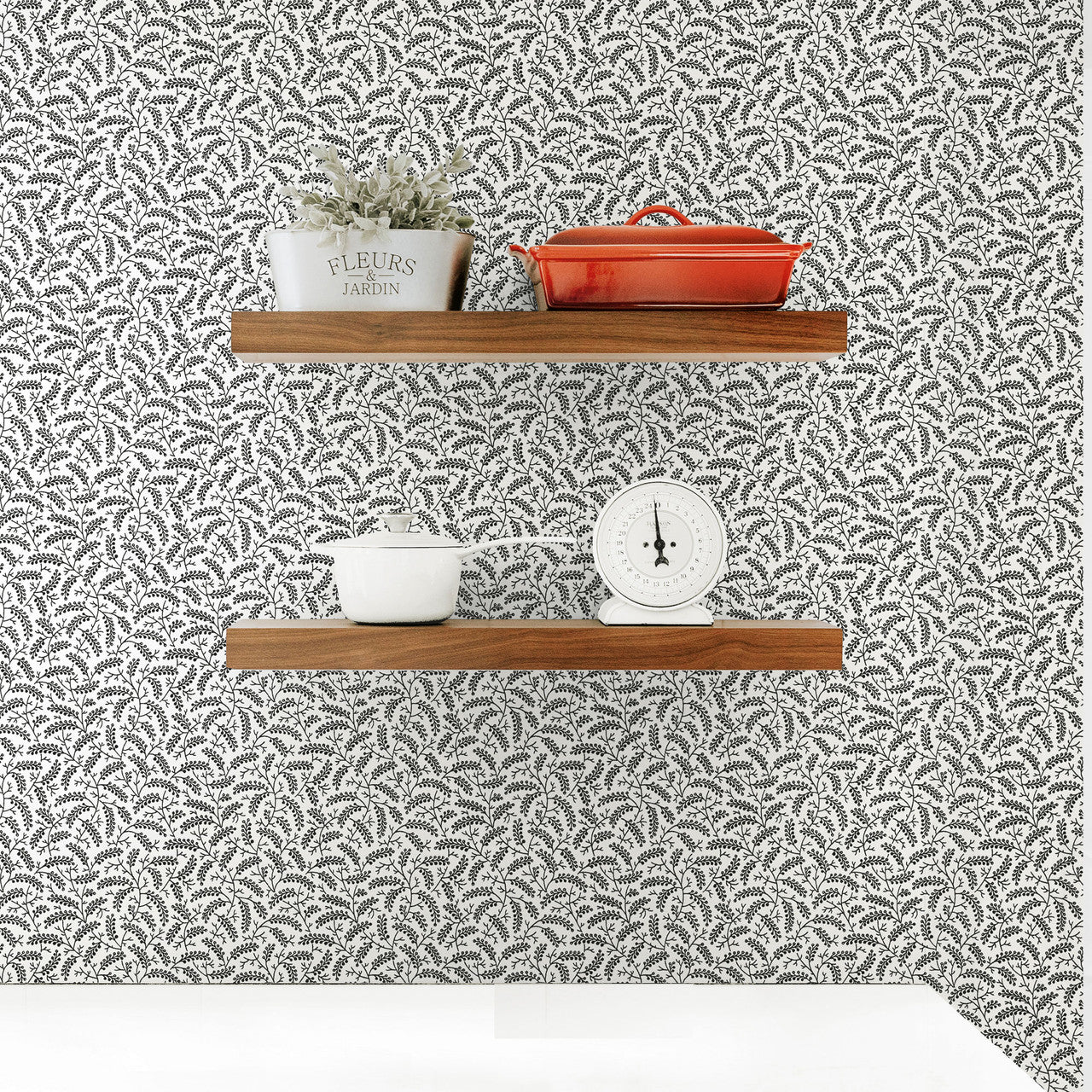 FC62200 Cossette French Country French Black Wallpaper By Galerie