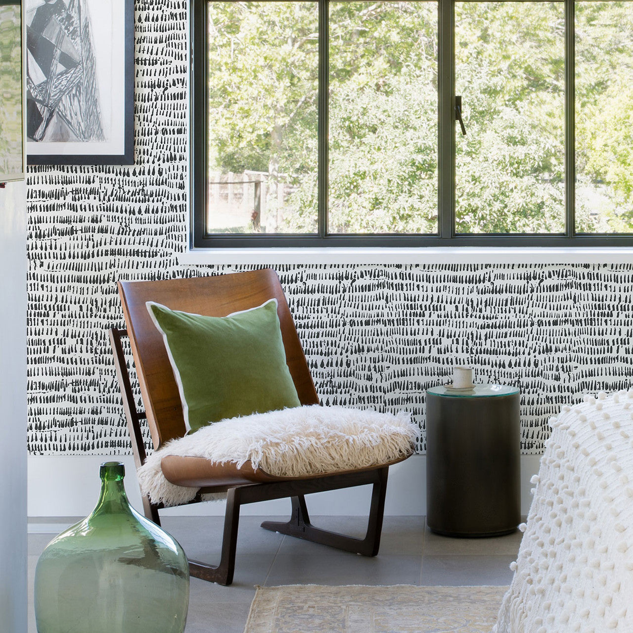 FD24354 Rhunes Happy Monochrome Wallpaper by A Street Prints