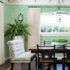 FD24358 Rhunes Happy Green Wallpaper by A Street Prints