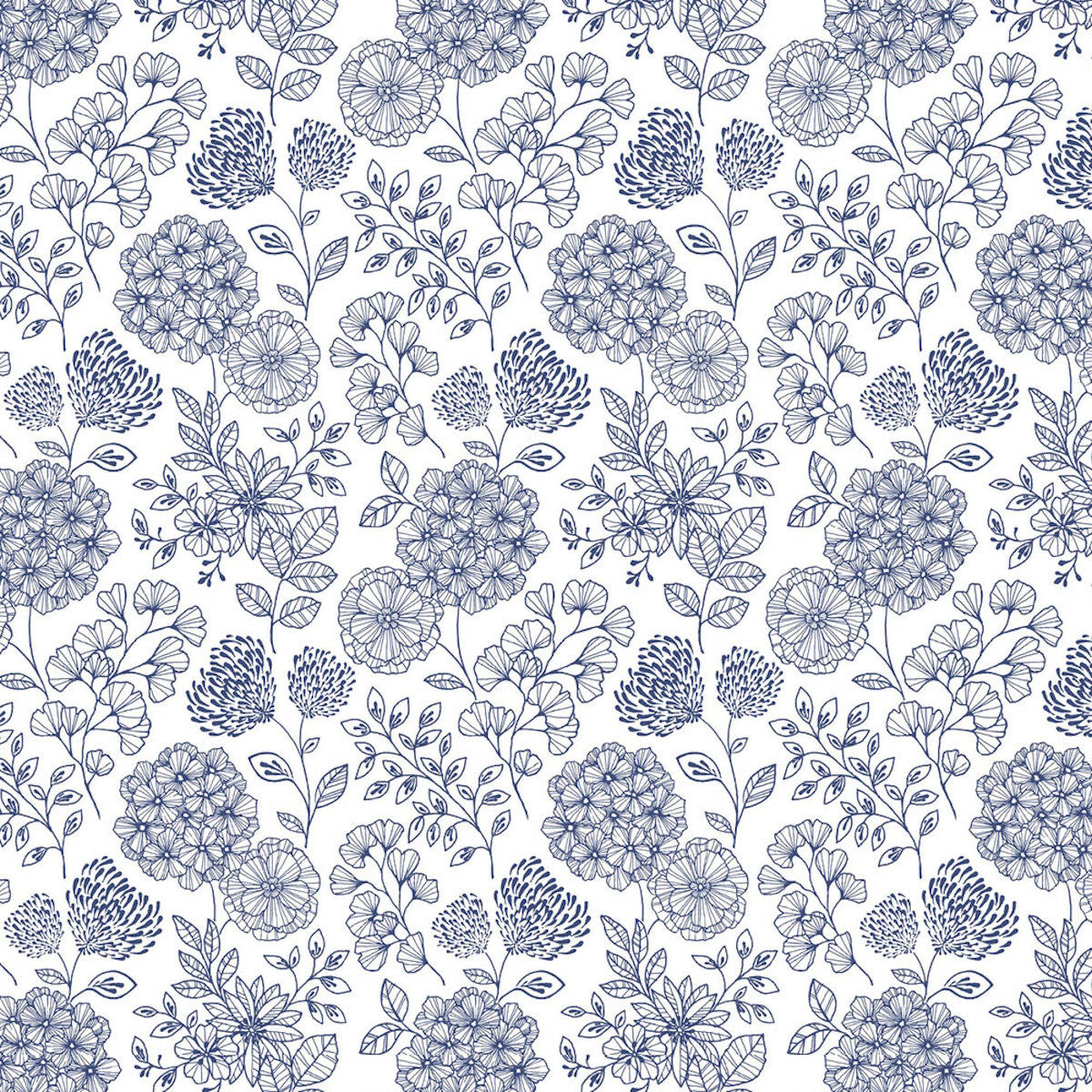 FD26205 Ada Scott Living II by Drew & Jonathan Blue Wallpaper by A Street Prints