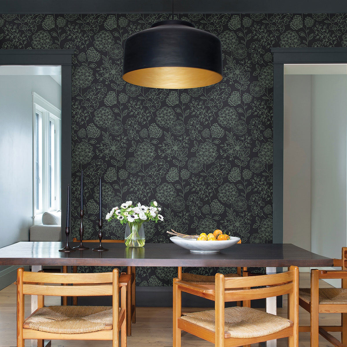 FD26206 Ada Scott Living II by Drew & Jonathan Midnight Wallpaper by A Street Prints