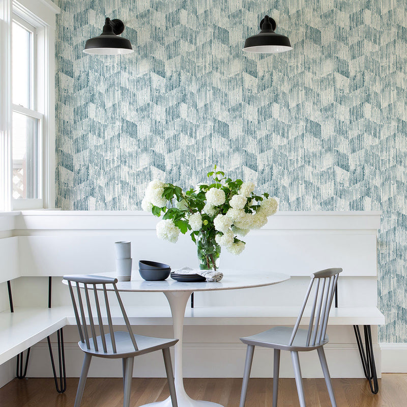 FD26212 Demi Scott Living II by Drew & Jonathan Teal Wallpaper by A Street Prints