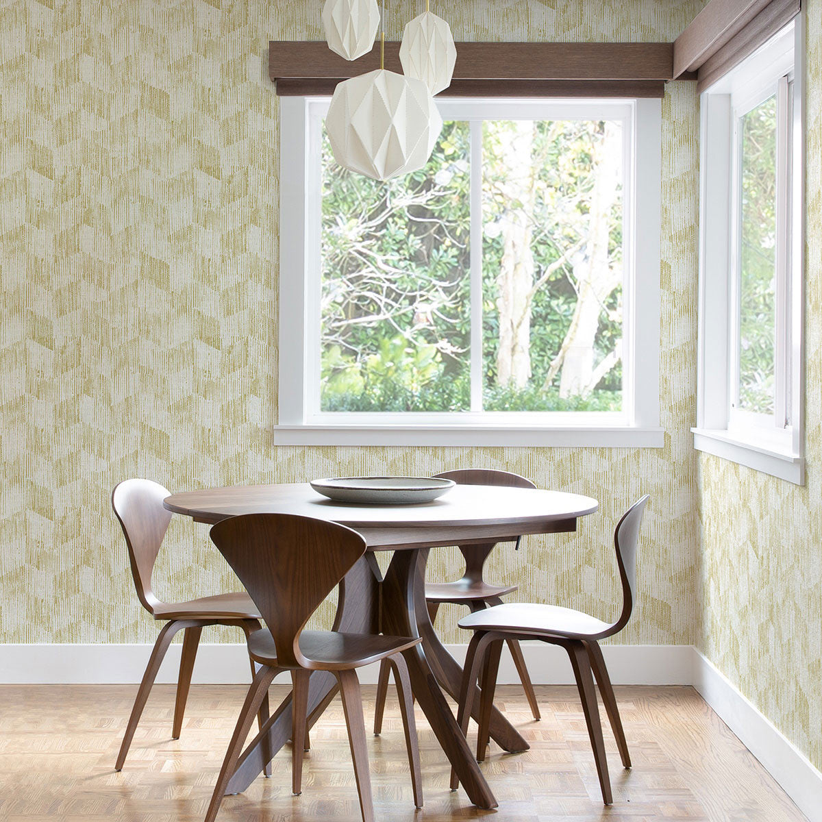 FD26213 Demi Scott Living II by Drew & Jonathan Yellow Wallpaper by A Street Prints