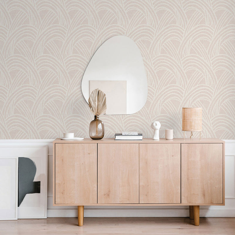 FD26220 Farrah Scott Living II by Drew & Jonathan Blush Wallpaper by A Street Prints