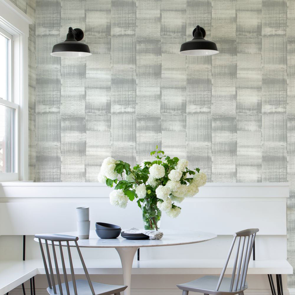 FD26284 Rowen Scott Living II by Drew & Jonathan Silver Wallpaper by A Street Prints