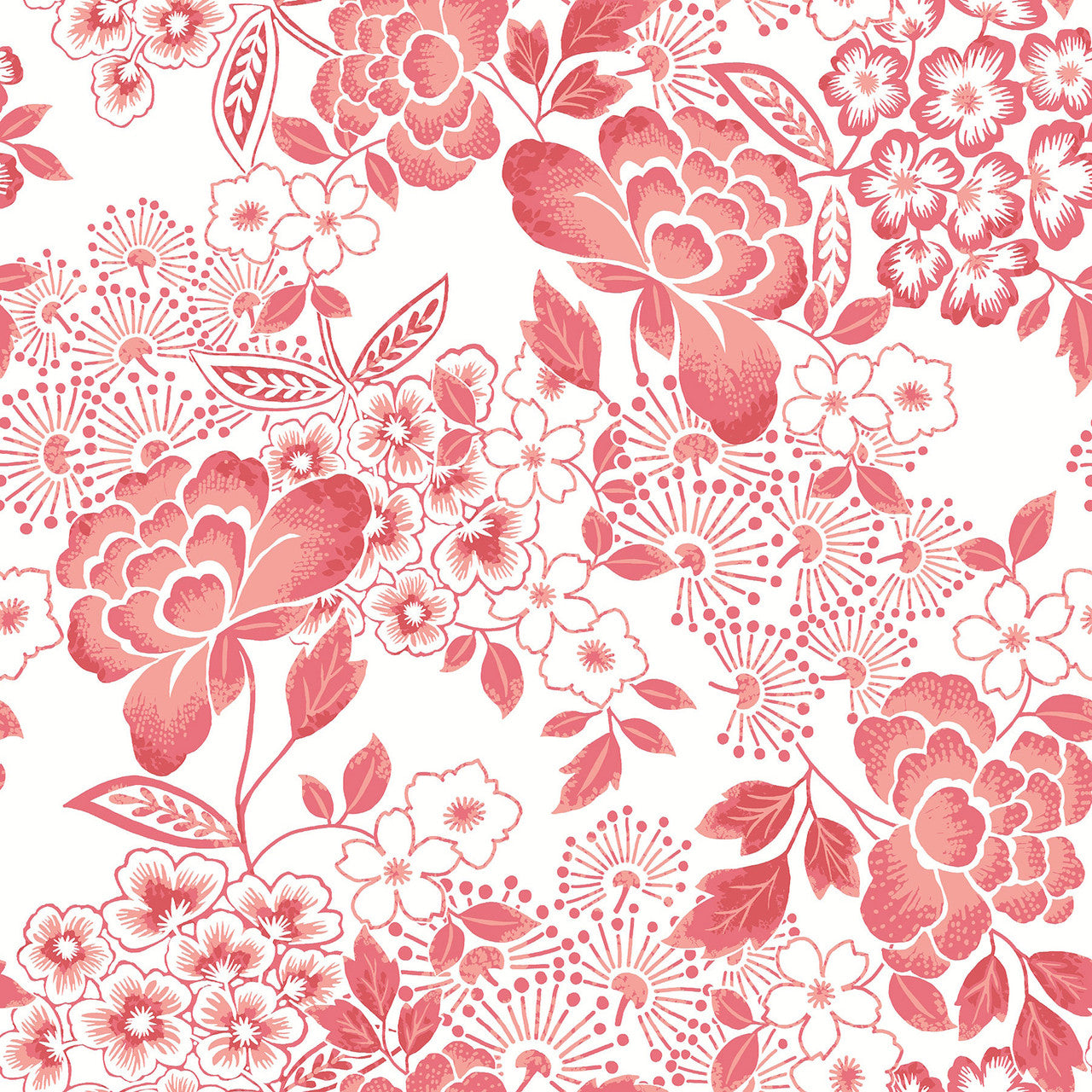 FD26301 Irina Happy Coral Wallpaper by A Street Prints