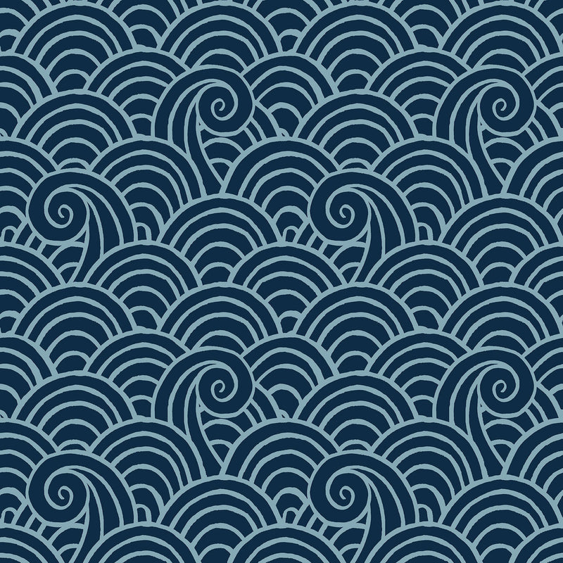 FD26305 Alorah Happy Navy Wallpaper by A Street Prints