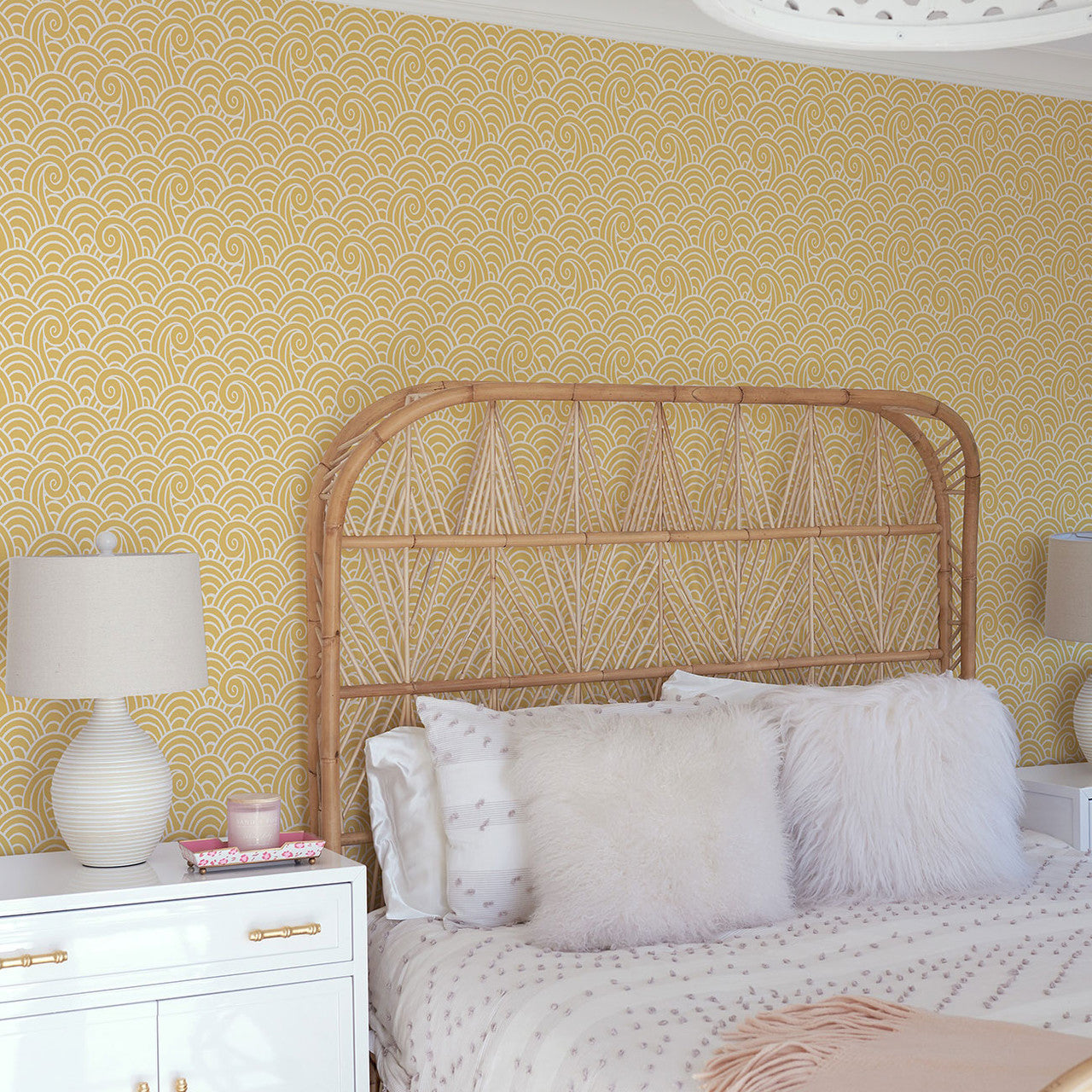 FD26307 Alorah Happy Ochre Wallpaper by A Street Prints