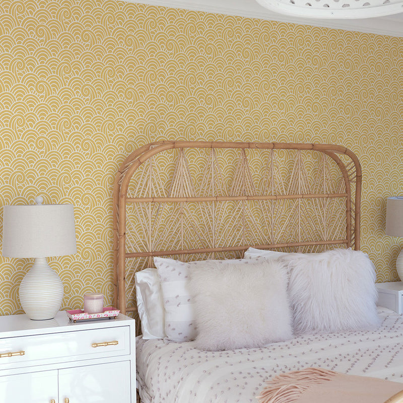 FD26307 Alorah Happy Ochre Wallpaper by A Street Prints