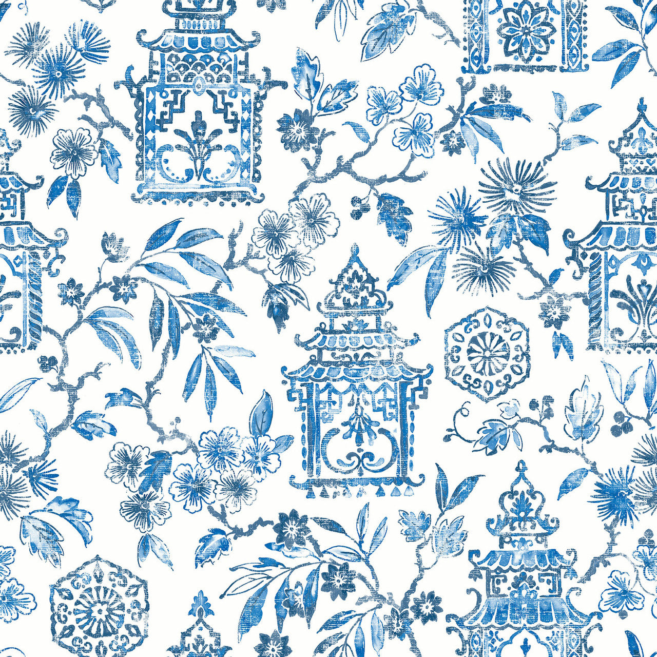 FD26310 Helanie Happy Royal Blue Wallpaper by A Street Prints