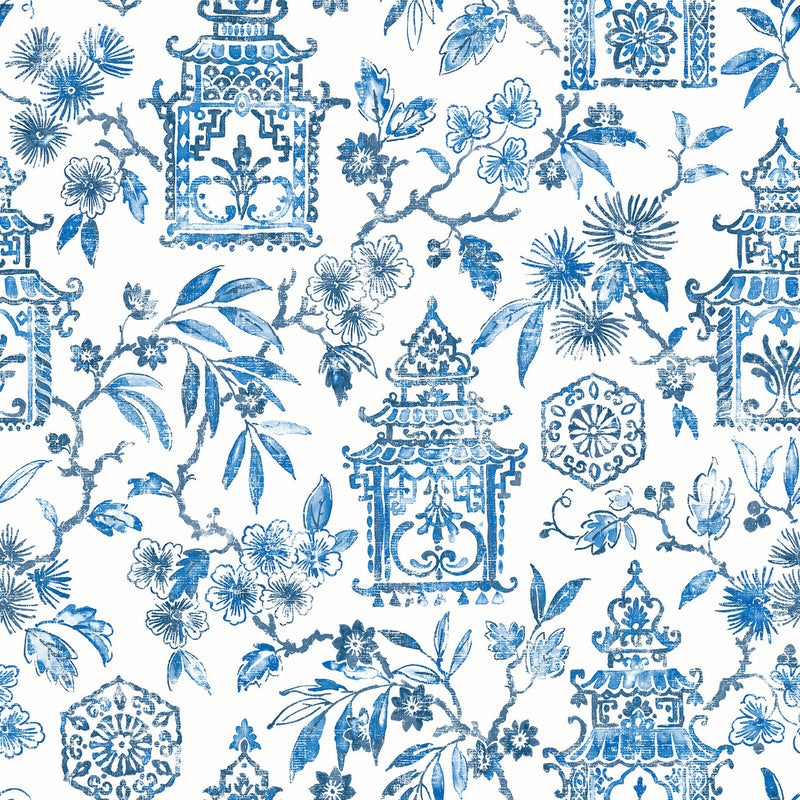 FD26310 Helanie Happy Royal Blue Wallpaper by A Street Prints