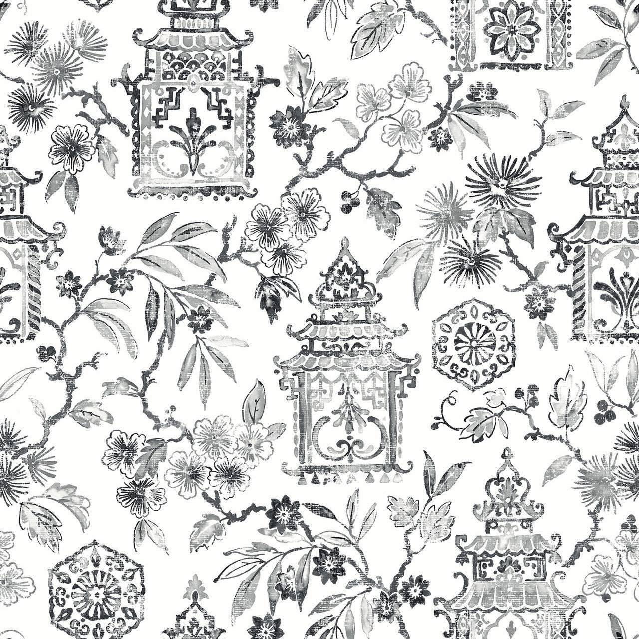 FD26311 Helanie Happy Monochrome Wallpaper by A Street Prints