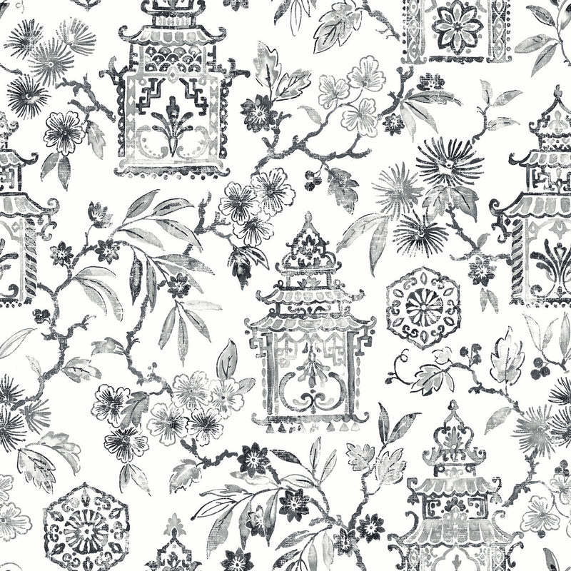 FD26311 Helanie Happy Monochrome Wallpaper by A Street Prints